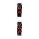 thumbnail image 2 of Bearachild Hombres europeos y americanos Reloj Lava LED Pareja Amante Amistad Mano Reloj de Cadena de acero Rojo Luz roja 2Conjunto, 2 of 6