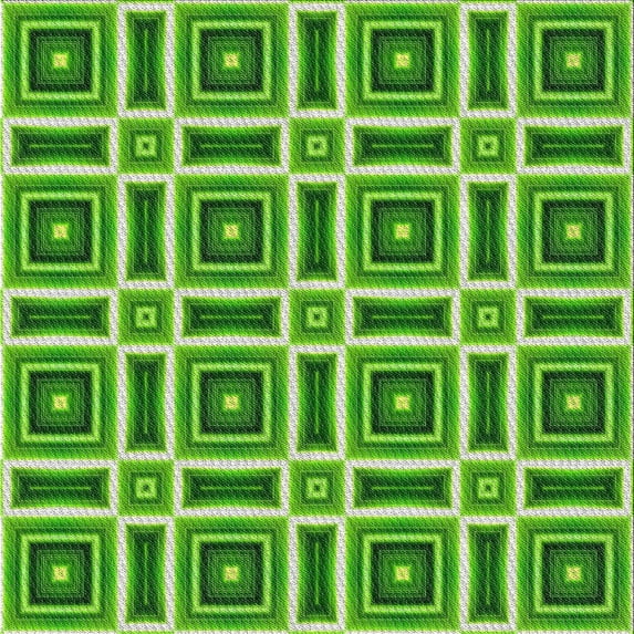 Ahgly Company Machine Washable Indoor Square Transitional Green Area Rugs, 5' Square