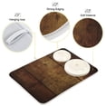 thumbnail image 4 of Yayeee Dish Drying Mat for Kitchen Counter Ultra Absorbent Easy Clean Pad 24x18", Wood Grain, 4 of 7