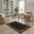 thumbnail image 2 of ODIKA Border Motif Mens Decorations Reindeer Cabin Cowboy Southwestern Playful Non-Slip Chair-Friendly for Home Office, Gaming Room, Under Desk, 2 of 7