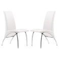 thumbnail image 5 of Pemberly Row Contemporary Faux Leather Dining Chairs, White (Set of 2), 5 of 5
