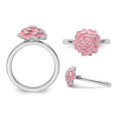 thumbnail image 4 of Sterling Silver Carnation Enamel Carnation Flower Ring, 4 of 5