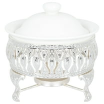 OFFIGAM Ceramic Teapot Warmer Set with Pedestal for Home Use - 1 Piece Tea Warmer for Teapots and Coffee