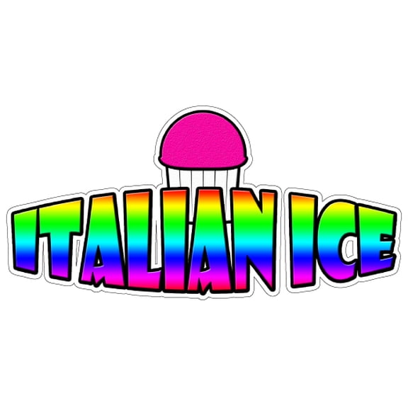 ITALIAN ICE I Concession Decal stand trailer cart menu