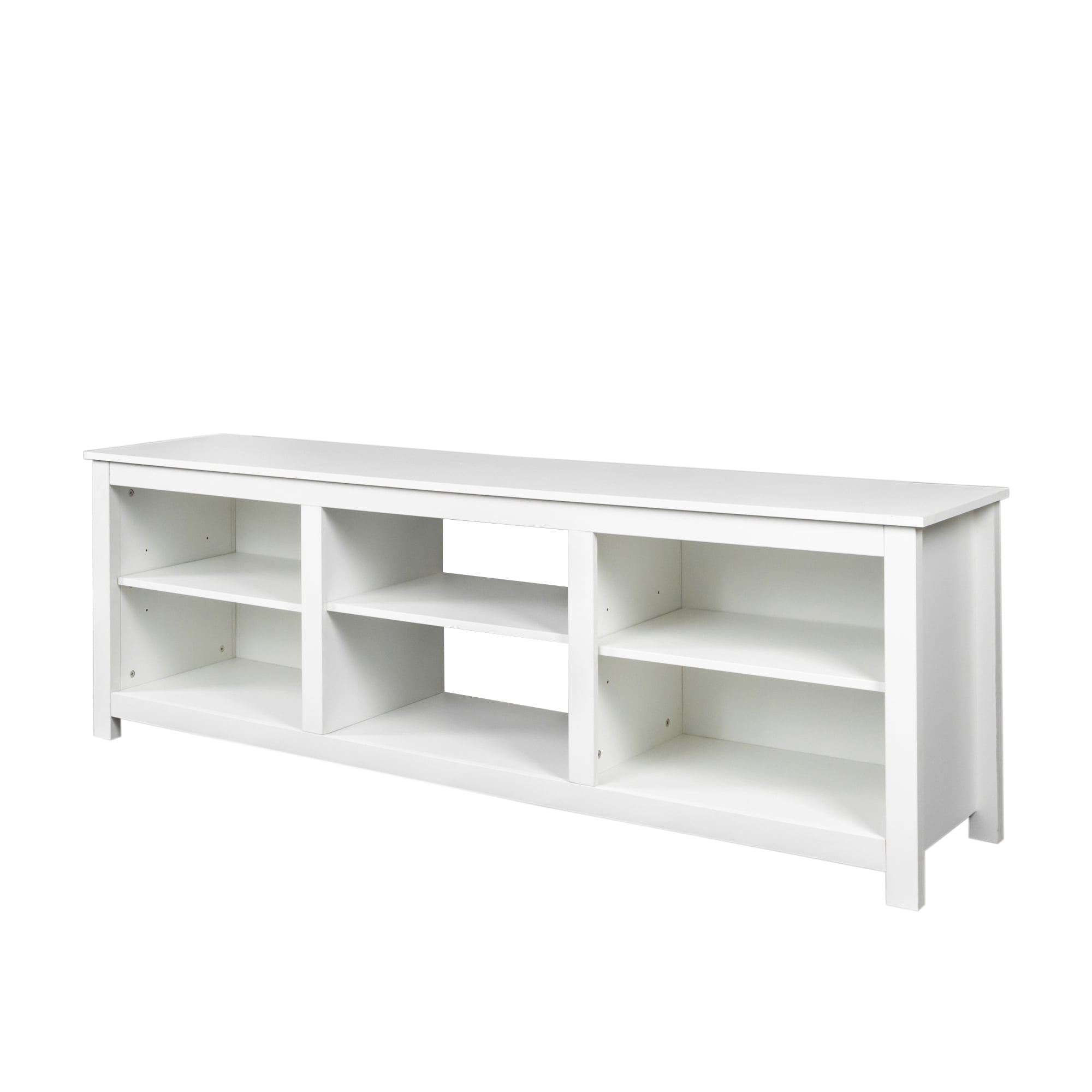 Kadyn Living room TV Stand Furniture, TV Cabinet Stand with 6 storage compartments and 1 shelf cabinet, Large TV Cabinet for for tvs up to 70'', White Kadyn Living room TV Stand Furniture, TV Cabinet Stand with 6 storage compartments and 1 shelf cabinet, Large TV Cabinet for for tvs up to 70'', White