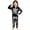 v-266Black289, variant on CAIVO Child 2 Piece Pajama Set Halloween Print Girls Sleepwear O-Neck Long Sleeve Tops And Pants Cozy Halloween PJ For Little Girls Soft Breathable