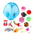 thumbnail image 2 of TISHITA 13 Pieces Cat Toys Interactive Toy with Ball Foldable Tent Teaser Cat House, 2 of 8