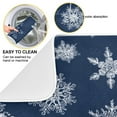 thumbnail image 3 of Iauyy Dish Drying Mat for Kitchen Counter, Super Absorbent & Hanging 16x18 / 18x24 Inch (S/M) Delicate White Snowflakes, 3 of 8