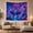 Glowing Island, variant on Glowing Mushrooms in Enchanted Forest with Waterfall, Whimsical Fantasy for Nature Lovers, Bioluminescent Fantasy Art, Housewarming Gift Tapestry Wall Hanging for Bedroom and Living Room