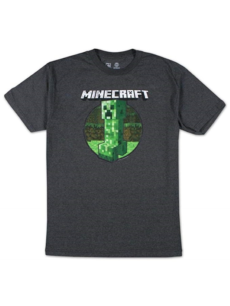 JINX Minecraft Big Boys Vintage Trading Card Crew Fleece Sweatshirt