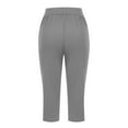 thumbnail image 5 of Plus Size Yoga Pants for Women,High Waisted Capris with Pockets,Stretch Fit Quick Dry Athletic Trouser, 5 of 6