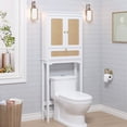 thumbnail image 2 of STAROUS Rattan Over-Toilet Cabinet with Tilt-Out Cube & Adjustable Shelf, 2 of 7