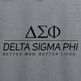 thumbnail image 3 of CafePress - Delta Sigma Phi Black Stacked Logo Sweatshirt - Zip Hoodie, Classic Hooded Sweatshirt with Metal Zipper, 3 of 4