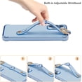 thumbnail image 2 of for Samsung Galaxy A23 4G/5G Case with Wristband Kickstand Plating Case Cover Slim Glossy Bling Phone Case Soft TPU Shockproof Bumper Case Luxury Electroplated Case,Blue, 2 of 12