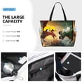 thumbnail image 3 of Balery Castle Red Green Sky Dragon Beach Travel Bag - Water-Resistant, Large Capacity Lightweight Tote with 7 Pockets for Women and Men - Perfect for Beach, Pool, Gym, and Travel, 3 of 7