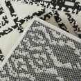 thumbnail image 5 of Balta Mercalli Diamond Stripe Indoor/Outdoor Area Rug Black 5'3" x 7' 5' x 8' Silver, Grey, 5 of 5