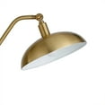 thumbnail image 6 of Evelyn&Zoe Devon Boom Arm Floor Lamp with Metal Shade, Brass/Brass, 6 of 7