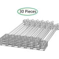thumbnail image 2 of 30 Pieces Clear Sticks Accessories, Transparent Bar 12L with 1x2 Plate End Hollow Studs and 1x1 Round, Compatible with Lego Parts and Pieces:1x12 Sticks Bar(Color: Clear), 2 of 5