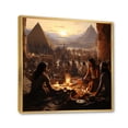 thumbnail image 2 of Designart "Rituals of Ancient Egypt III" Egyptians Floater Framed Canvas Print, 2 of 7