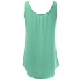 thumbnail image 2 of FashionOutfit Women's Solid Basic Chiffon Sleeveless Tank Top, 2 of 3