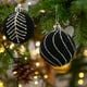 thumbnail image 4 of 6CM Flocked Christmas Balls Hanging Balls Glitter Plastic Balls Christmas Tree Ornament Set Of Four, 4 of 6