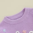 thumbnail image 3 of Big Sister Little Sister Matching Outfits Toddler Baby Girl Chunky Knit Sweater Winter Warm Sweatshirt Knitted Pullover Top Clothes, 3 of 8