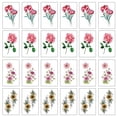 thumbnail image 1 of 24 hojas de tatuajes temporales variados para hombres y mujeres, juego de pegatinas de tatuajes temporales para el cuello del brazo, 1 of 6
