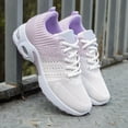 thumbnail image 4 of AJGRHE Womens Sneakers Air Cushion Running Shoes Lightweight Tennis Walking Shoes Mesh Breathable Gym Work Fashion Sneakers Athletic Comfortable Casual Purple 37, 4 of 9
