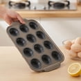 thumbnail image 4 of Bandeja Para Hornear Molde de silicona de 12 cavidades para pasteles,bandeja para hornear de 12 agujeros para muffins y cupcakes,antiadherente y fácil de limpiar (gris,1 pieza). Rkxzt, 4 of 9