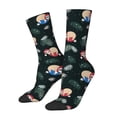 thumbnail image 1 of Fotbe Baby Sloths Sleeping Calcetas Largas con Estampado para Hombre y Mujer – Calcetas de Compresión Transpirables y Elásticas, Viajar y Uso Diario Talla 5-11, 1 of 6