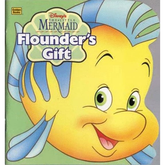 Pre-Owned Disney's the Little Mermaid: Flounder's Gift (Golden Little Super Shape Books), 9780307105608, 0307105601, Paperback,
