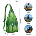 thumbnail image 2 of Striped & Checkered Fusion Sling Backpack - Unique Pattern Crossbody Bag, Stylish Pack for Urban Explorers, 2 of 4
