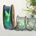 thumbnail image 3 of Dsseng 10 Yards Iridescent Fishtail Ribbon - White  Lightweight Yarn for Floral Arrangements  Gift Wrapping & Sewing Accessories - For Crafters & DIY Enthusiasts - Perfect for Weddings &, 3 of 7