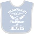 thumbnail image 3 of Inktastic Handpicked for Earth by My Pawpaw in Heaven with Angel Wings Boys or Girls Baby Bib, 3 of 4