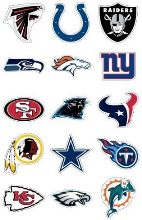 NFL Team Logo Stickers * Set of 50 