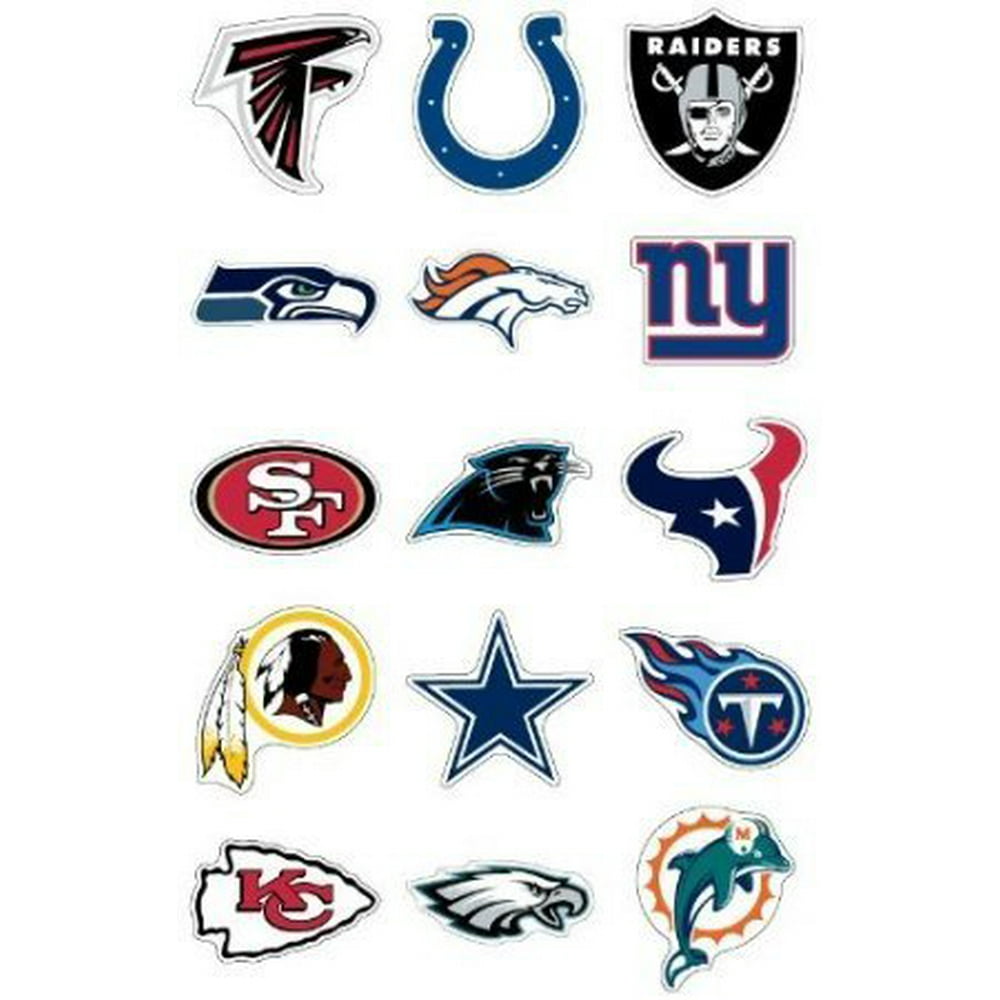 NFL Team Logo Stickers * Set of 50 Football Stickers (All 32 Team Logos