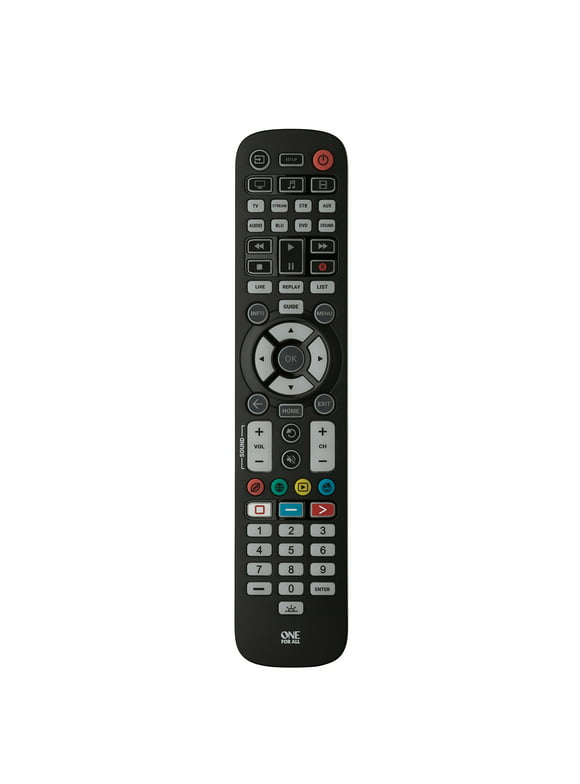 One For All URC3680 Essential 8-Device Antimicrobial Backlit Universal Remote