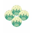 thumbnail image 7 of 15 Inch Round Placemats Set of 4, Happy Easter Rabbits Non Slip Heat Insulation PP Table Mats, Spring Daisy Green Silhouette Yellow Washable Place Mats for Kitchen Dining Party Table Decor, 7 of 7