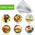 thumbnail image 6 of Scheam 100 Pcs Transparent Cake Slice Containers Plastic Containers Out Tray, 5 Inches Clear Plastic Take out Containers for Dessert, Cakes, Cookies, Salads, Pasta, Sandwiches, 6 of 8