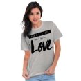 thumbnail image 5 of Falling in Love Romantic Cute Trendy Women's Graphic T Shirt Tees Brisco Brands X, 5 of 5