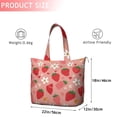 thumbnail image 4 of Strawberry Plants Fruit Flower Heart Travel Tote Bags for Women Carry On,Large Weekender Bags for Women Travel,Multi Functional Duffle Bag for Work,Shopping,Sports, 4 of 5