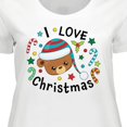 thumbnail image 4 of Inktastic I Love Christmas Cute Teddy Bear Women's Plus Size T-Shirt, 4 of 5