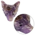 thumbnail image 1 of Pendentif Tête de Loup en Quartz pour Homme Collier Sculpté en Pierre Naturelle, 1 of 8