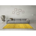 thumbnail image 3 of Ahgly Company Machine Washable Indoor Rectangle Abstract Yellow Contemporary Area Rugs, 5' x 8', 3 of 4