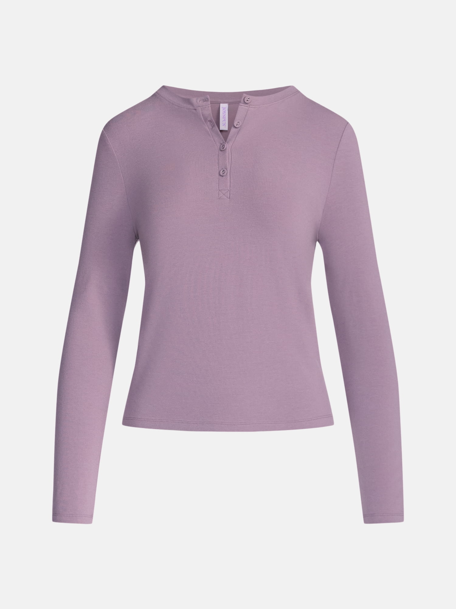 Joyspun Women’s Henley Sleep Top, Sizes S-3X