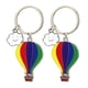 thumbnail image 1 of 2pcs Hot Air Balloon Keychain Creative Key Fob Pendant Keychain For Women Men, 1 of 2