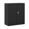 thumbnail image 1 of GloryStar Armoire de Rangement Murale Verrouillable, Armoire en Acier Noir Robuste avec Tablettes Ajustables, Revêtement Résistant à la Rouille, Doubles Portes Sécurisées, Conçue pour Garage Ou Bureau, Simple à Assembler, 1 of 7