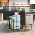 thumbnail image 2 of VEVOR Blueprint Storage Rack 12 Slots Mobile Roll File Holder for Architectural, 2 of 9