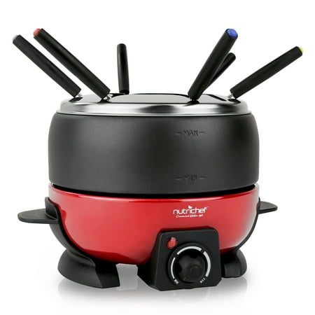 Nutrichef Fondue Maker Electric Melting Pot Cooker Com Nutrichef Fondue Maker Electric Melting Pot Cooker