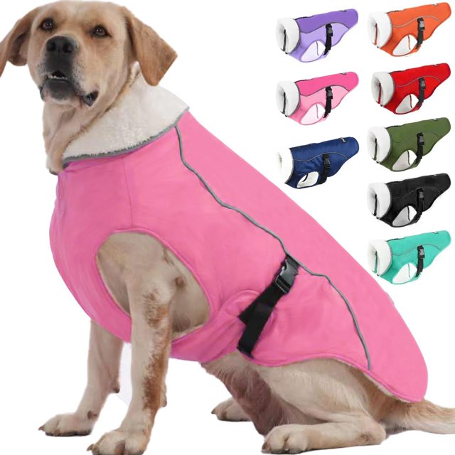 Chaqueta para perros EMUST para invierno, resistente al viento, impermeable para climas fríos